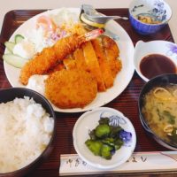 万葉線江尻駅から徒歩2分の旅館も営むレストラン、ニューみよしへ久々ランチ　サクサクの衣を纏ったミックスフライ定食が美味過ぎ！
